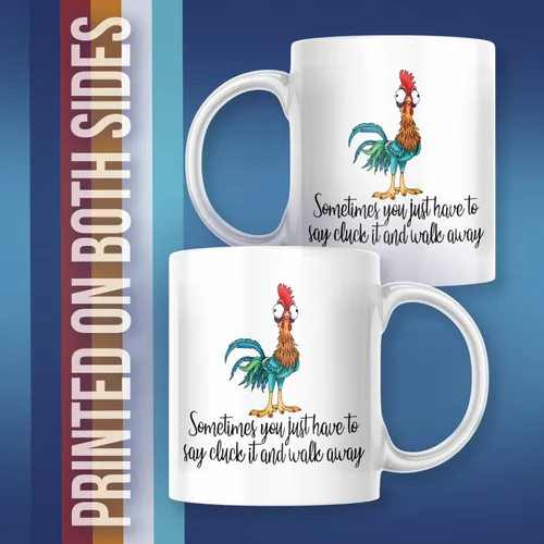 Vista 3 de Taza de café divertida Sometimes You Just Have To Say Cluck it And Walk Away M724