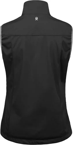 Vista 3 de Little Donkey Andy Chaleco Softshell Ligero para Mujer, Chaqueta sin Mangas Resistente al Viento para Correr, Senderismo y Viajes Negro