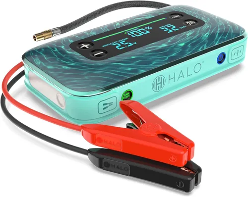 Vista 11 de HALO Bolt AIR Touch 1500A Jump Starter, Air Compressor, Power Bank, LED Light, Black