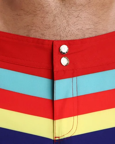 Vista 6 de Bang Men's Swimwear - Beach Shorts - Stretchy Quick-Dry All-Use Premium Swimsuit Trunk Square Cut