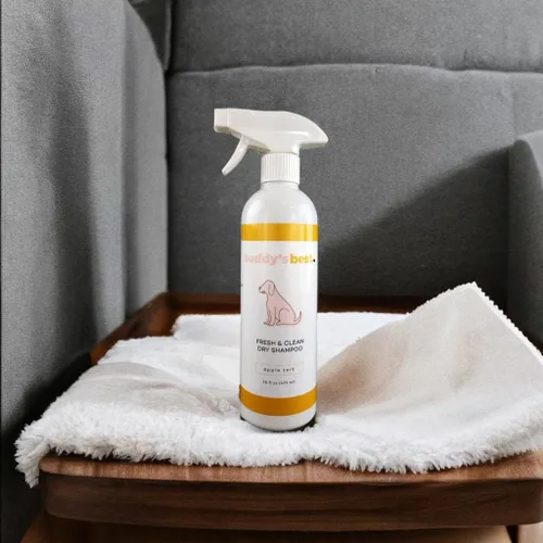 Vista 8 de Buddy's Best Fresh & Clean - Champú seco para perros, botella de 16 onzas líquidas sin agua, champú para perros y cachorros (tarta de manzana)