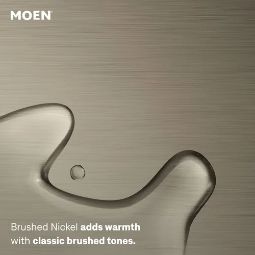 Vista 5 de Moen UTS2611BN Doux M-CORE Serie 3 - Moldura de ducha con 2 manijas con válvula de transferencia integrada, requiere válvula, níquel cepillado
