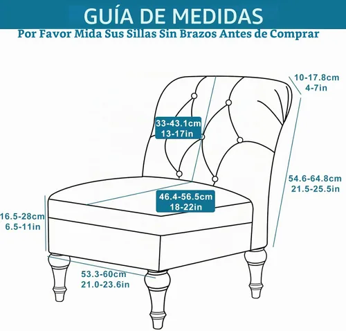 Vista 2 de Liykimt Funda para Silla de Acento sin Brazos Slipcover, Funda Slipcover para Silla Slipper de Spandex Elástico Extraíble para Silla sin Brazos Beige