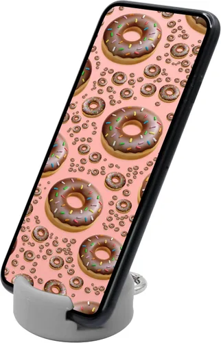 Vista 11 de GoDonut Mini llavero portátil para teléfono celular, accesorio de escritorio perfecto para viajes, oficina y mesita de noche, compatible con iPad