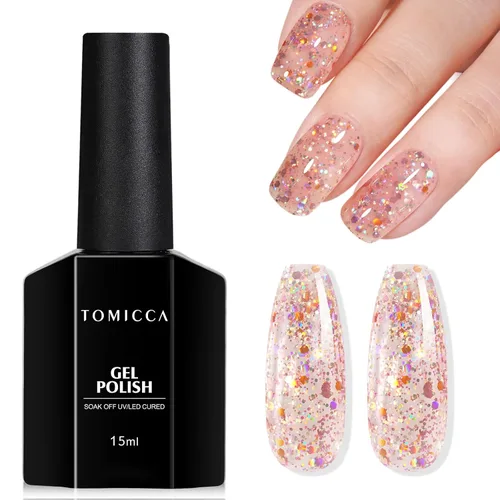 Vista 39 de TOMICCA Esmalte de uñas de gel marrón café, 0.5 onzas líquidas, esmalte de uñas de secado con LED UV para arte de uñas, manicura en casa, otoño e