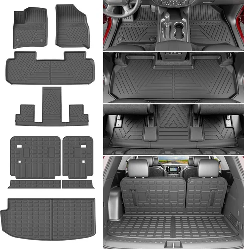 Vista 17 de powoq - Alfombrilla de suelo de 6 asientos compatible con Jeep Grand