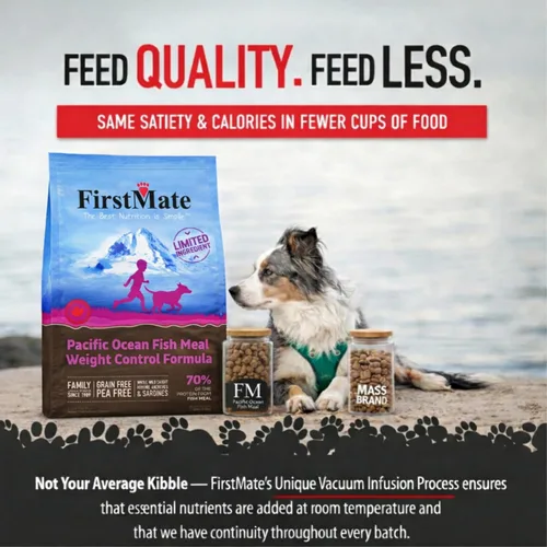 Vista 6 de FirstMate Pet Foods Alimento seco para perros – Ingrediente limitado Fórmula para el control de peso de la harina de pescado del océano Pacífico