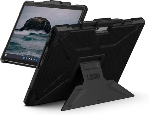 Vista 13 de URBAN ARMOR GEAR UAG - Funda diseñada para Microsoft Surface Pro 11/10/9 con soporte multiángulo y soporte para bolígrafo, compatible con cubierta