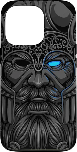 Vista 10 de Allfather Odin - Raven God - Norse Viking God in Asgard Case for iPhone 17