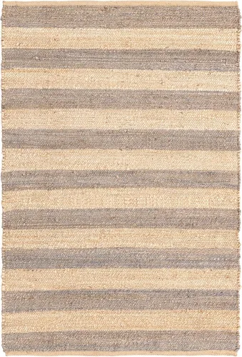 Vista 23 de Unique Loom Alfombra trenzada de la colección de yute – Bina (2' 2" x 3' 1", rectangular, gris marfil)