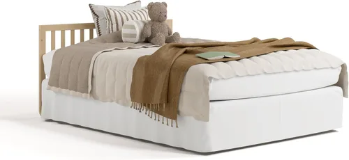 Vista 15 de Storkcraft Amalfi - Cuna convertible 5 en 1 con barandilla para niños pequeños, madera flotante Driftwood