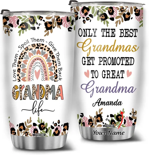 Vista 10 de WHIDOBE Vaso de jubilado personalizado (1 niño) personalizado jubilado bajo nueva administración, mira a los nietos para obtener detalles, vaso