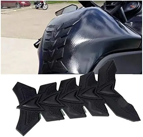Vista 4 de 1 unids 3D Fibra de Carbono Motocicleta Gel Aceite Gas Tanque de Combustible Almohadilla Adhesivo Protector