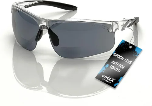 Vista 10 de voltX 'ULTIMATE SPORTS' Gafas de seguridad bifocales (montura transparente, lente transparente + 1.0 dioptrías) – Lente UV400 con revestimiento
