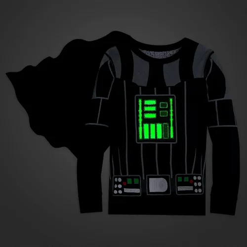 Vista 4 de STAR WARS Disfraz de Darth Vader PJ PALS para niños 3 multicolor, Multi colorido
