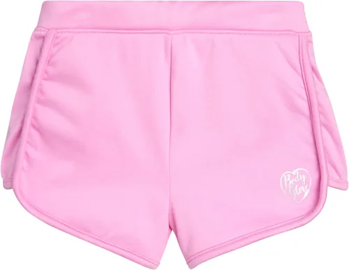 Vista 6 de Body Glove Pantalones cortos activos para niñas, paquete de 4 pantalones cortos de delfín para gimnasio y gimnasio (Talla 7-12)