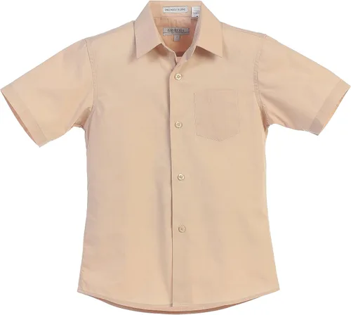 Vista 4 de Gioberti Camisa de vestir lisa de manga corta para niño