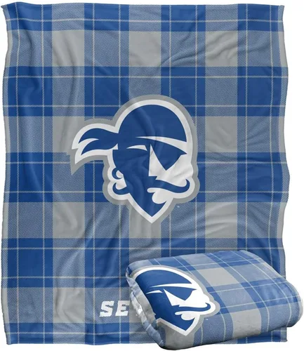 Vista 172 de LOGOVISION St John's University Campus Plaid Spirit Silky Touch Manta súper suave 36 x 58 pulgadas