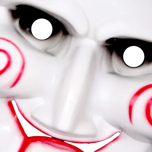 Vista 4 de CRAZY LOOP Máscara espeluznante de Halloween para cosplay