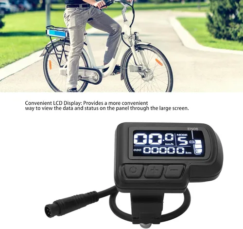 Vista 2 de KUIDAMOS Pantalla LCD eléctrica de la bici, 6 Pin 24V 36V 48V 60V