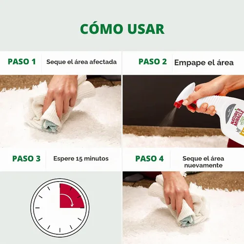 Vista 5 de Nature's Miracle - Removedor de orina para perros, limpiador enzimático, 24 onzas Removes Dog Urine & Yellow Sticky Residue, For Use on Multiple