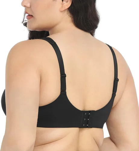 Vista 3 de HSIA Brasier de cobertura completa para mujer, brasier acolchado de contorno con aros