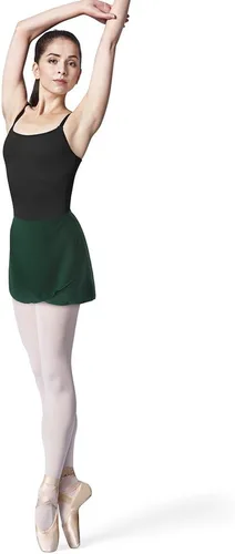 Vista 8 de Bloch Falda de ballet Vera Georgette para mujer, falda cruzada de ballet Vera Georgette Berenjena