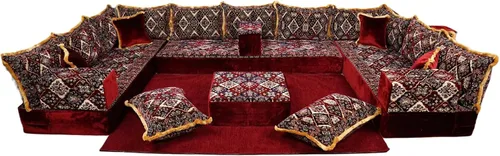 Vista 58 de arabicsofa Cojines Majlis de piso tradicionales: asientos modulares Diwan seccionales