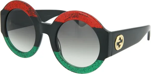 Vista 2 de Gucci Gafas de sol de moda 0048s rojo-negro-gris 2008in NegroRojo