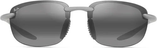 Vista 13 de Maui Jim Gafas de sol unisex Hookipa Ultra Rectangular Negro mate/gris neutro polarizado