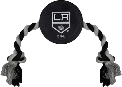 Vista 28 de Juguete de goma First Dog Puck – Cuerda de tiro resistente para perros y gatos – Juega hockey con tu mascota – Juguete con licencia de los Anaheim