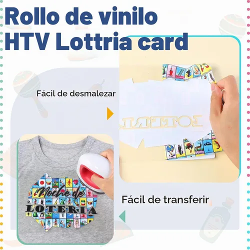 Vista 3 de HTVSTD Bingo HTV Vinilo de transferencia de calor de 12 x 8 pies