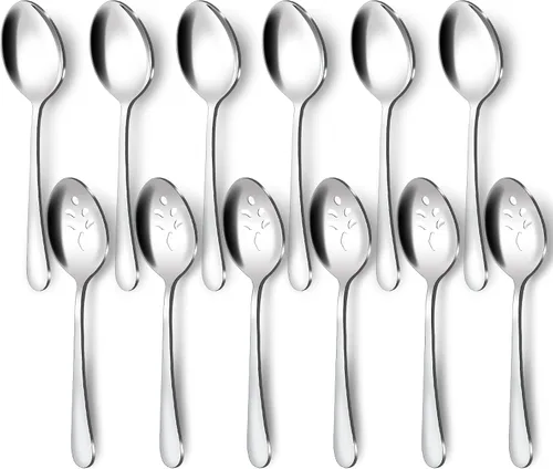 Vista 12 de BEWOS 12 pinzas para servir, pinzas de acero inoxidable 304 de 4.3 pulgadas, pinzas doradas para servir tablas de charcutería, accesorios