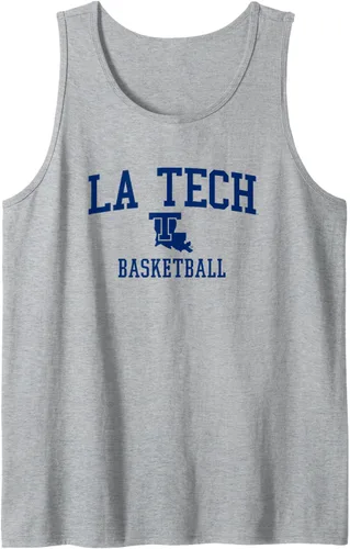 Vista 4 de Camiseta sin mangas de baloncesto Louisiana Tech Bulldogs, Blanco