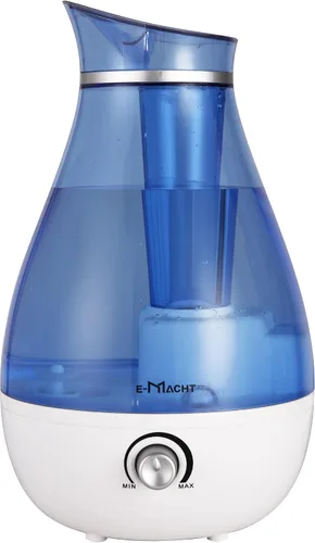 Vista 7 de Humidificador de niebla fría para dormitorio y habitaciones pequeñas, boquilla silenciosa de rotación de 360°, ajustable, luz nocturna y apagado