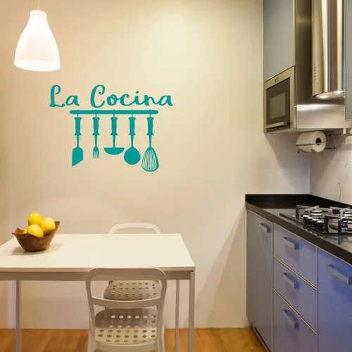 Vista 8 de La Cocina Cocina Vinilo Decoración de Pared - Calcomanias de temática española o latina para cocina