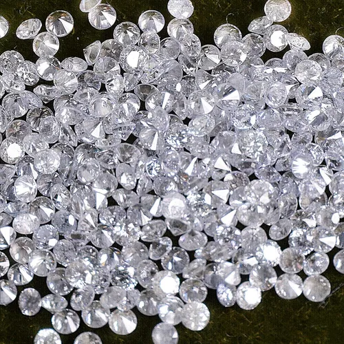 Vista 5 de gemhub Diamantes sueltos naturales redondos 10 piezas Lote I1-I3 Claridad G-H Color blanco 100% Real.., Piedra, Tono de diamante mejorado