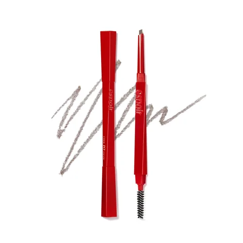 Vista 15 de Espoir El Lápiz de Cejas Balance #6 Gris Claro Lápiz de Cejas Rápido y Fácil de Dibujar sin Apelmacarse con Forma Triangular Estrecha Una #6