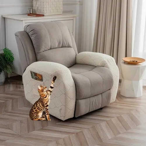 Vista 13 de Funda para Silla Reclinable 100% Impermeable, 1 Pieza Fundas Elásticas para Sofá Reclinable Lavables para Silla Reclinable para Mascotas, Perros