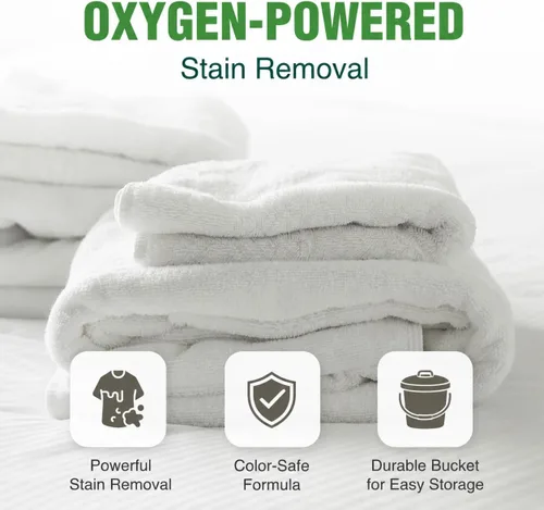 Vista 3 de Percarbonato de sodio de 2 libras - Polvo blanqueador de oxígeno y potenciador de lavandería