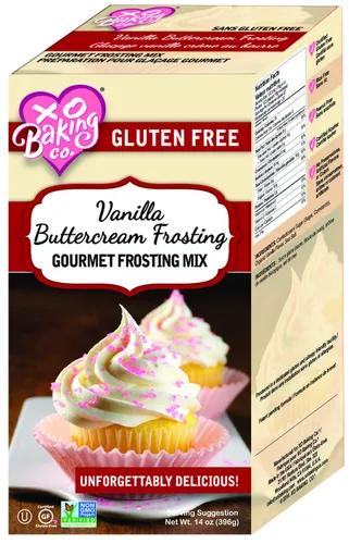 Vista 11 de XO Baking Co. Mezcla gourmet para pastel de zanahoria sin gluten; contiene zanahorias reales; sin OGM; kosher; sin arroz; sin soja; sin lácteos; sin
