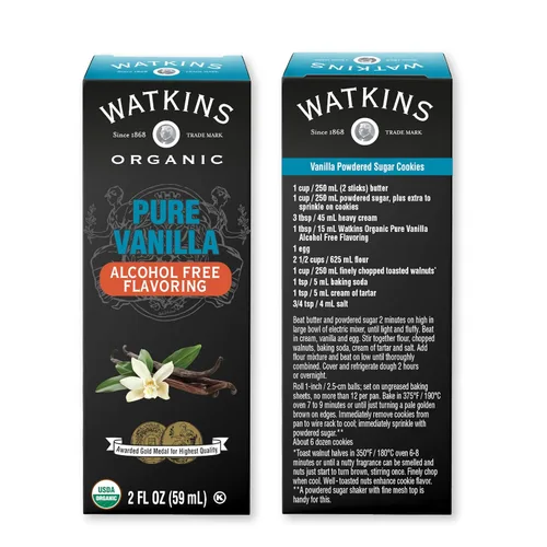 Vista 5 de Watkins Aromatizante orgánico puro de vainilla sin alcohol, 2 onzas líquidas (paquete de 1)
