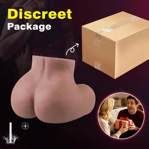 Vista 7 de Masturbador masculino realista de 11.2 libras con vagina y ano, muñeca sexual de bolsillo, coño, masturbadores realistas de nalgas prominentes