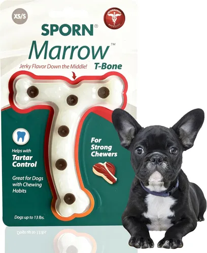 Vista 32 de Sporn Yuppie - Juguete dental para cachorros, masticable de médula, pequeño, blanco, (33810)