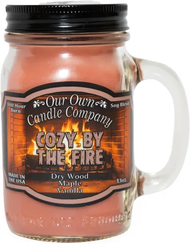 Vista 10 de Vela Campfire S'Mores, Our Own Candle Company, mezcla de soja, tarro de 13 onzas