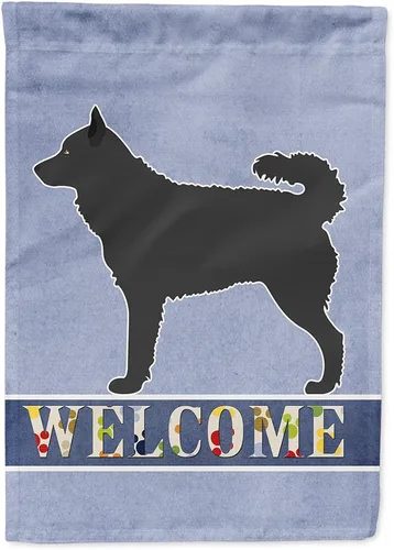 Vista 42 de Caroline's Treasures BB8334GF AIDI Bandera de jardín para perro de montaña del Atlas, bandera de buzón azul, bandera decorativa para patio exterior