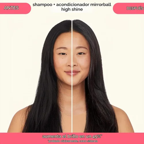 Vista 6 de Mirrorball High Shine + Protect Acondicionador antioxidante, 16.9 fl oz amika