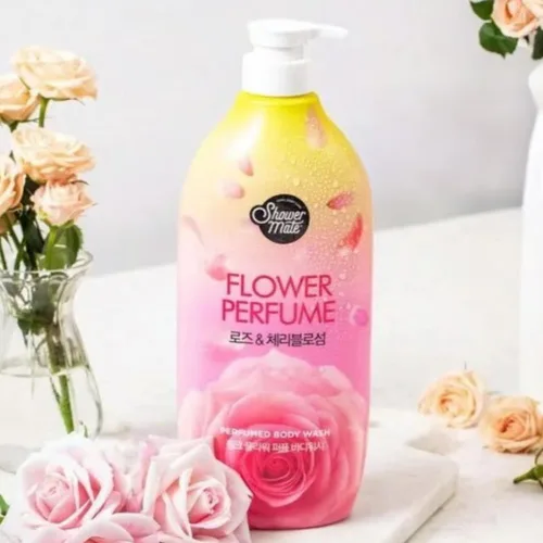 Vista 3 de SHOWERMATE Gel de baño Flower Perfume 40.57 fl oz / 1.2 L (rosa - rosa y flor de cerezo)