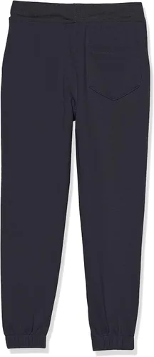 Vista 3 de Nautica Pantalones deportivos de uniforme escolar para niñas, cintura elástica con cierre de cordón, tela elástica de rendimiento