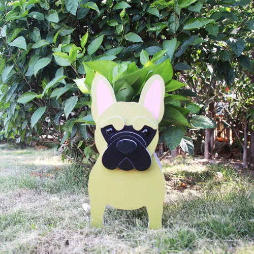 Vista 25 de Beagles - Contenedor para plantas con forma de perro, para amantes de las mascotas, maceta de PVC lindo para perros, macetas de cara para decoración